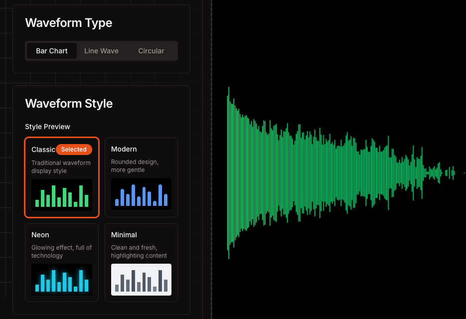 Choose Visualization Style